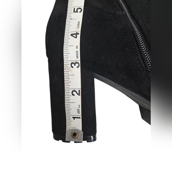 Rouge 9 Black Women's Knee-High Boots Size 9 - Picture 11 of 12